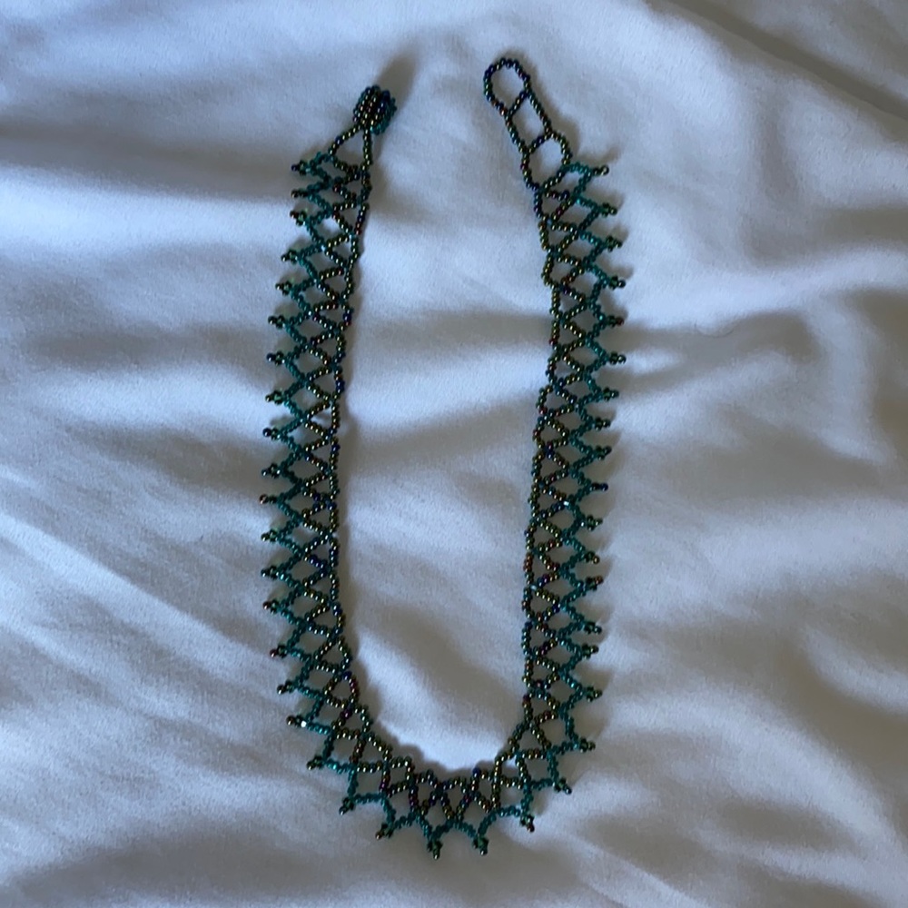 90s handmade bead choker